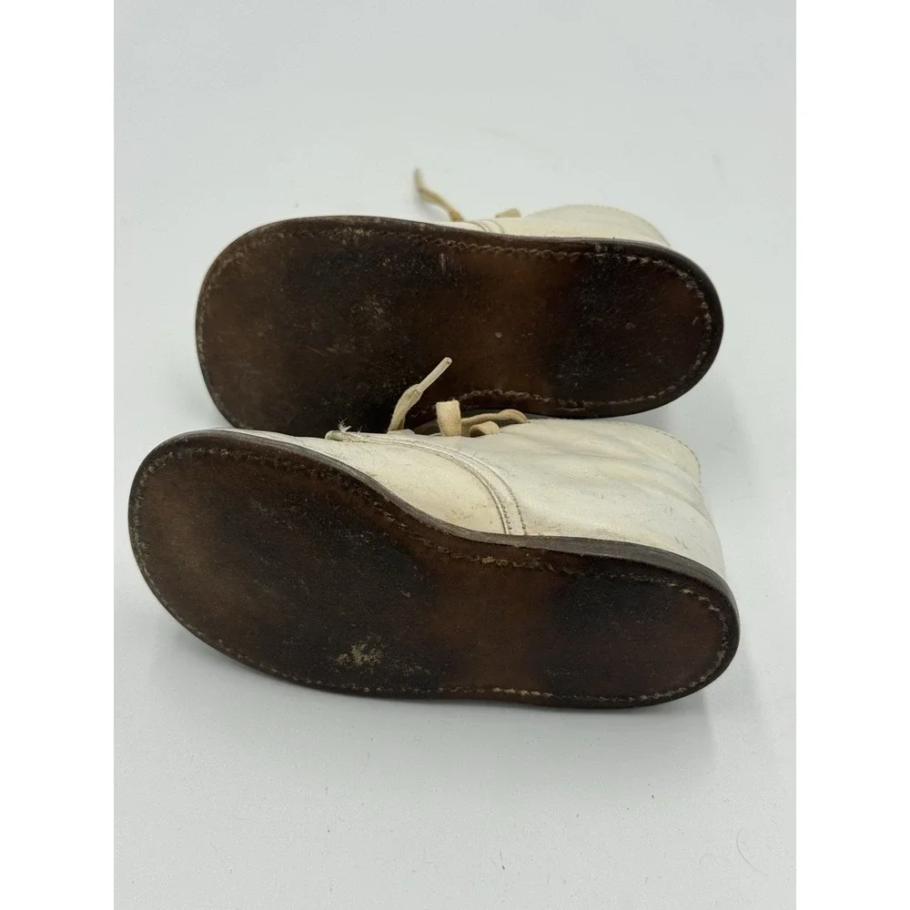 Striderite Pair Of Baby Shoes Leather Vintage Antique Unisex Toddler Infant